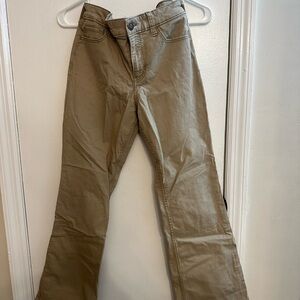 Hollister Beige Mid-Rise Boot Pants